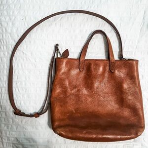 Madewell Brown Leather Tote Bag